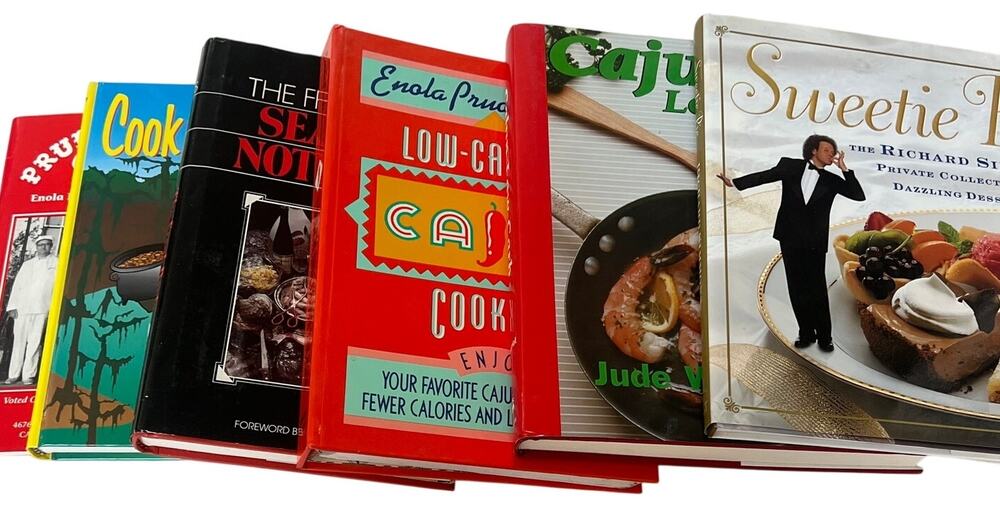 Cajun Chef Cookbook Lot 6 Frank Davis Enola Prudhomme Tauzin Louisiana Recipes